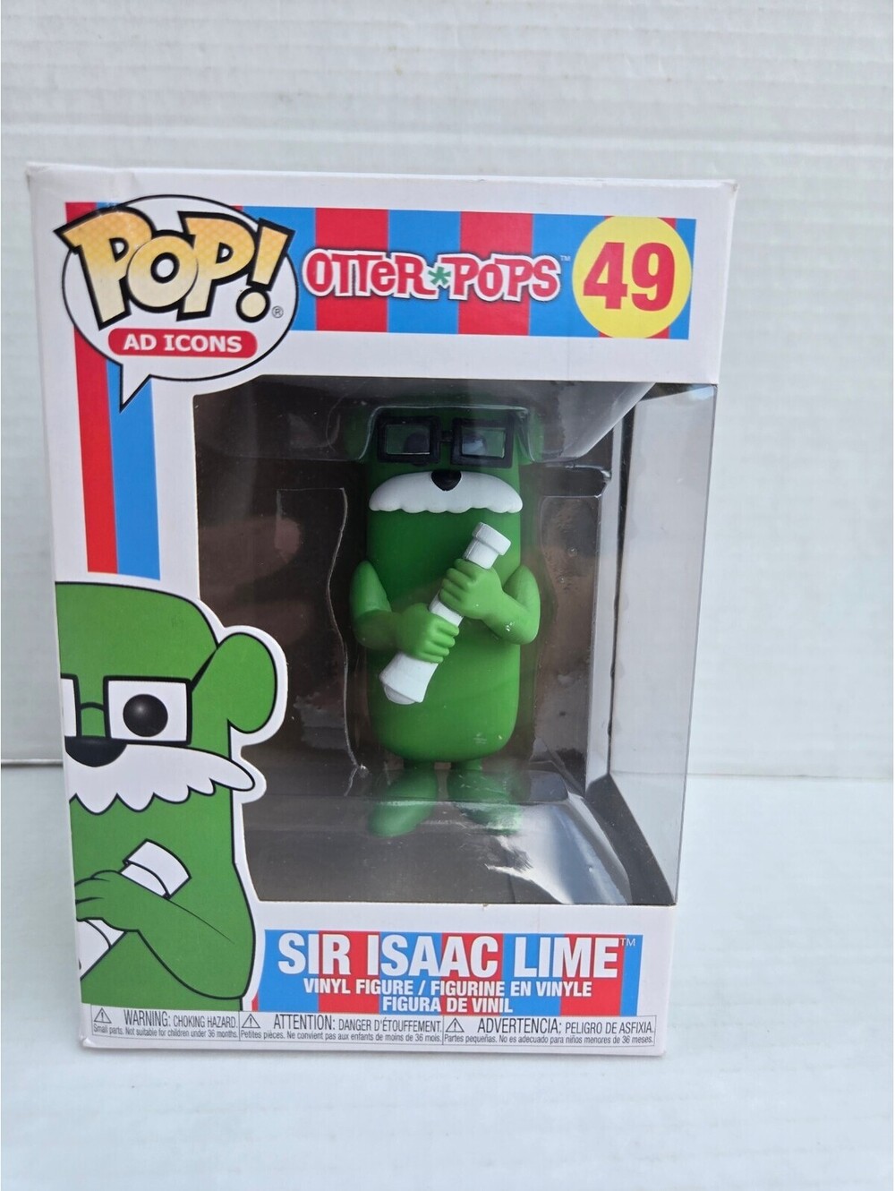 Funko Pop! Ad Icons Sir Isaac Lime Vinyl Figure #49 Otter Pops Collectible